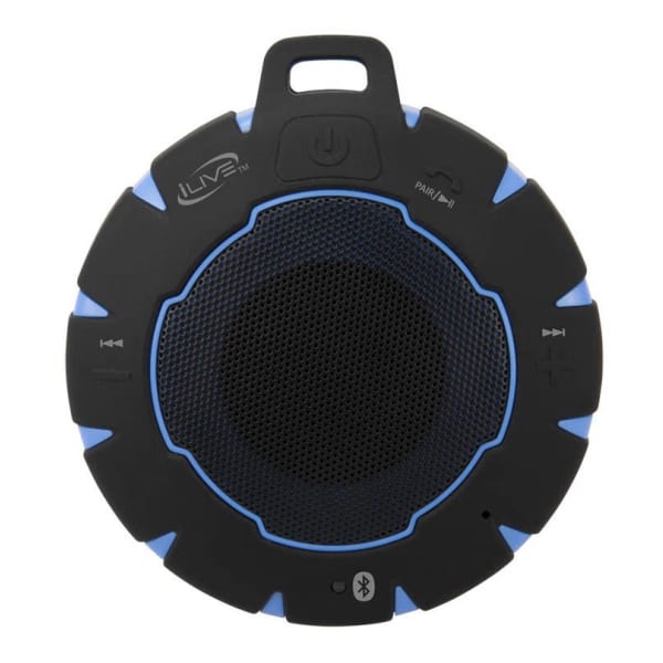 iLive ISBW157 Bluetooth Speaker, Blue/Black