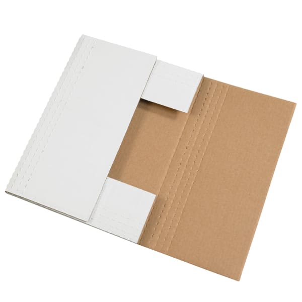 Partners Brand Easy Fold Mailers, 20in x 16in x 2in, White, Pack Of 50