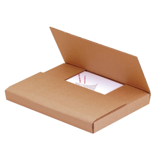 Partners Brand Easy Fold Mailers, 11 3/4in x 10 1/2in x 2 1/2in, Kraft, Pack Of 50