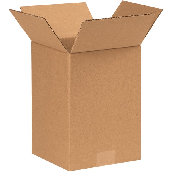 Partners Brand Corrugated Boxes, 9inH x 7inW x 7inD, 15% Recycled, Kraft, Bundle Of 25