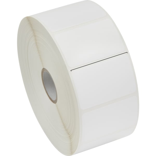 Zebra 8000D Barcode Label - 1 1/4in Height x 2in Width - Permanent Adhesive - Thermal Transfer - Paper - 1000 / Roll - Adhesive - 1000 / Roll