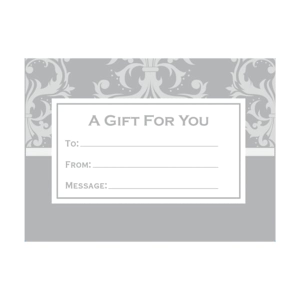 LUX Mini Envelopes, #17, Flap Closure, Silver Damask, Pack Of 500