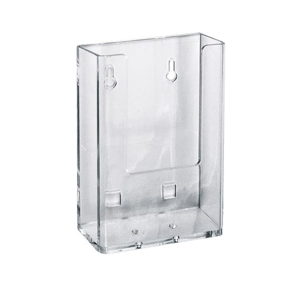 Azar Displays Wall-Mount Brochure Holders, Trifold, 1 Pocket, 6 1/4inH x 4inW x 1 1/2inD, Pack Of 10
