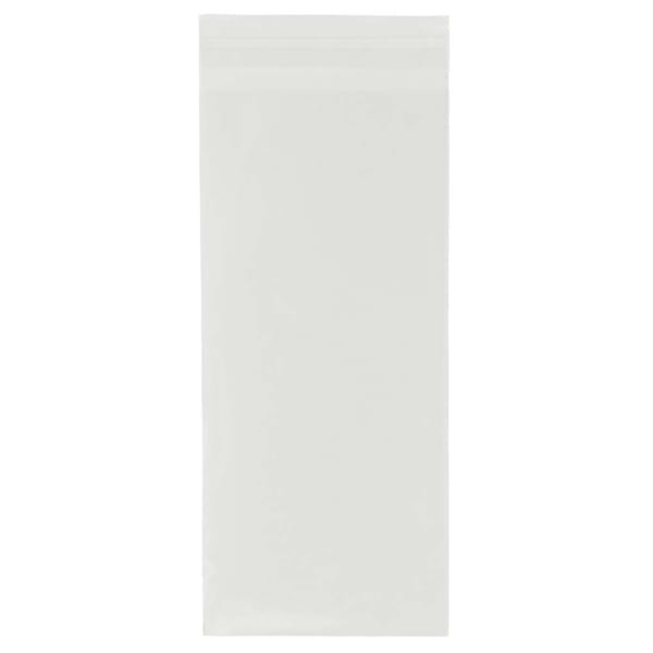 JAM Paper Self-Adhesive Cello Sleeve Envelopes, 4 1/4in x 9 3/4in, Clear, Pack Of 100