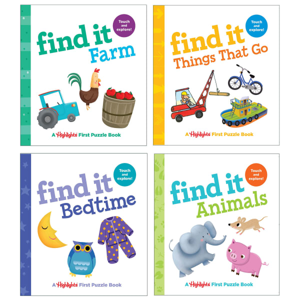 Highlights Find It Board Books, Set Of 4 Books