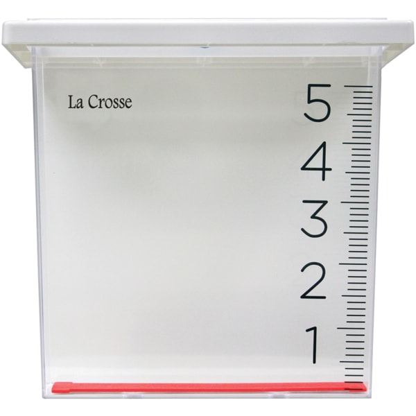 La Crosse Technology Waterfall Rain Gauge, 8-1/2in, Clear