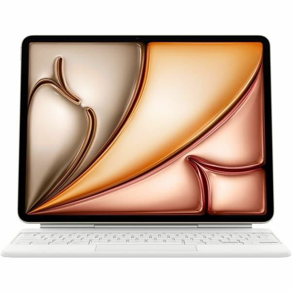 Apple Magic Keyboard/Cover Case for 13in Apple iPad Air 13 (2024), iPad Air 13 (2025) Tablet - English (US) Keyboard - White - Cantilever - 1 / Pack
