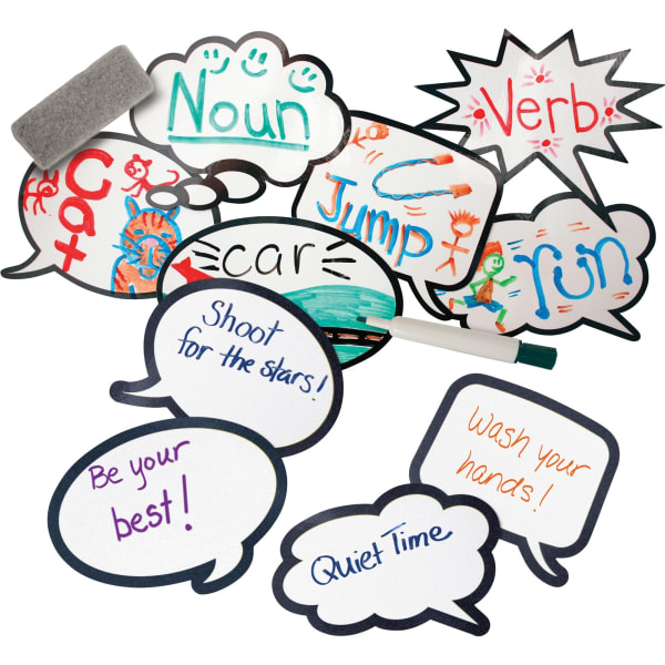 Roylco Laminated Speech Bubbles, Pack Of 12