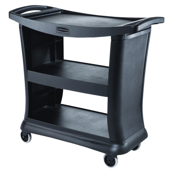 Rubbermaid Executive Service Cart, 38inH x 21inW x 39inD, Black