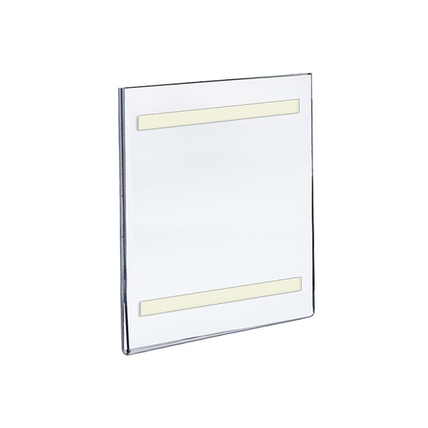 Azar Displays Acrylic Sign Holders With Adhesive Tape, 11in x 7in, Clear, Pack Of 10