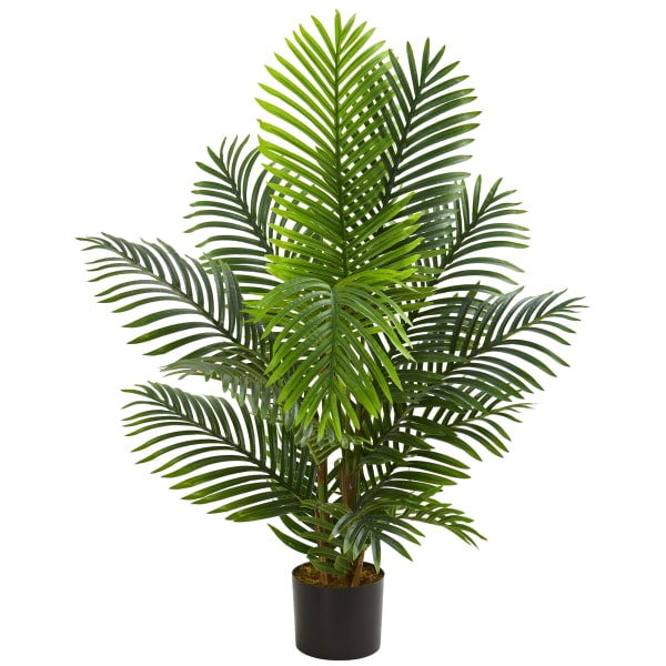 Nearly Natural Paradise Palm 48inH Artificial Tree With Pot, 48inH x 13inW x 13inD, Green