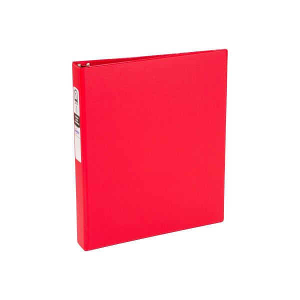 Avery Economy 3-Ring Binder, 1in Round Rings, 54% Recycled, Red