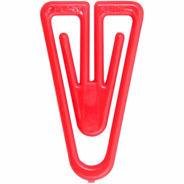 Baumgartens Plastic Paper Clips, Box Of 200, Large, Assorted Colors