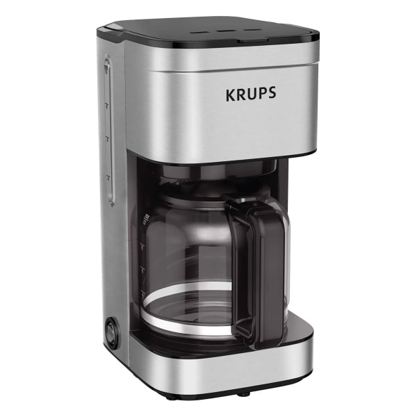 KRUPS Simply Brew 10-Cup Programmable Coffee Maker, Silver