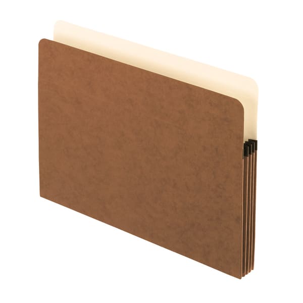 Pendaflex Standard File Pockets, 3 1/2in Expansion, Letter Size, Redrope, Box Of 25 Pockets
