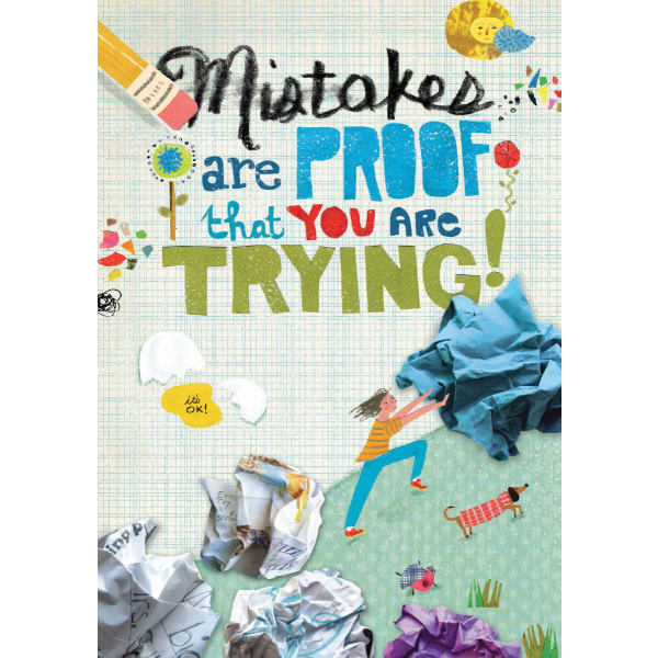 Scholastic Teachers Friend POP! Chart, 13 3/8in x 19in, Mistakes Are