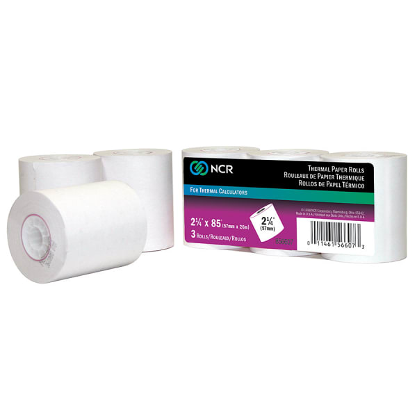 ICONEX Cash Register Roll - 2 1/4in x 85 ft - Durable, BPA Free - 3 / Pack