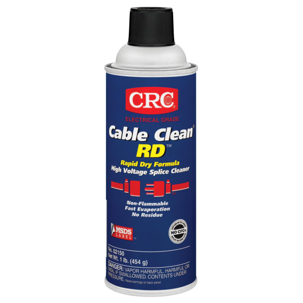 CRC Cable Clean RD High Voltage Splice Cleaners, 16 Oz Can, Case Of 12