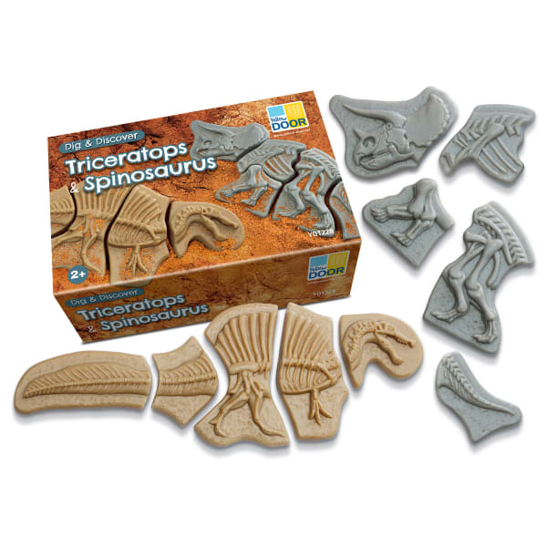 Yellow Door Dig and Discover, Triceratops & Spinosaurus