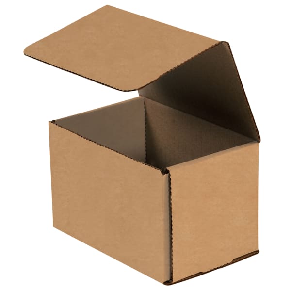 Partners Brand Corrugated Mailers, 6in x 4in x 4in, Kraft, Pack Of 50