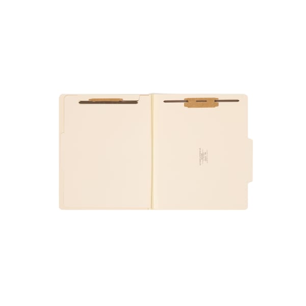 Smead Manila Classification Folders, 1 Divider, Letter Size, Box Of 10