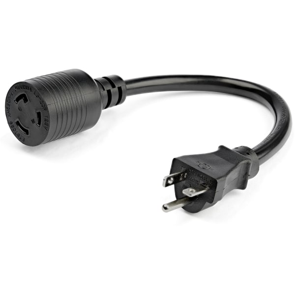StarTech.com 1ft (30cm) Heavy Duty Extension Cord, NEMA L5-20R to NEMA 5-20P Extension Cord, 20A 125V, 12AWG, Heavy Gauge Power Cable