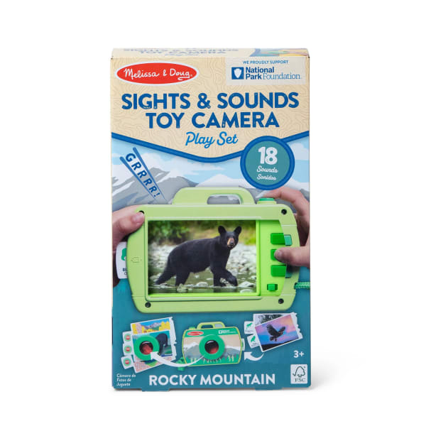 Melissa & Doug Rocky Mountain Sights & Sounds Toy Camera Play Set, 11-3/4in x 7-1/16in