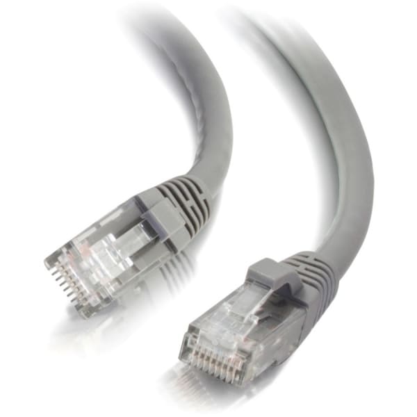C2G 7ft Cat6 Ethernet Cable - Snagless Unshielded (UTP) - Gray - Category 6 for Network Device - RJ-45 Male - RJ-45 Male - 7ft - Gray