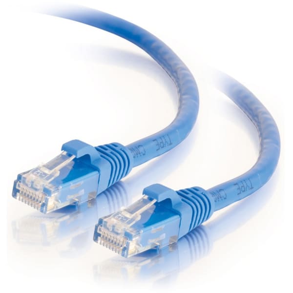 C2G 5ft Cat6 Snagless Unshielded UTP Ethernet Network Patch Cable (RJ45 M/M), Blue, Standard RJ45 Connectors, 5600pf/100m - Category 6 for Network Device - RJ-45 Male - RJ-45 Male - 5ft - Blue