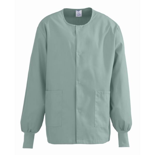 Medline ComfortEase Unisex Warm-Up Scrub Jacket, Small, Seaspray