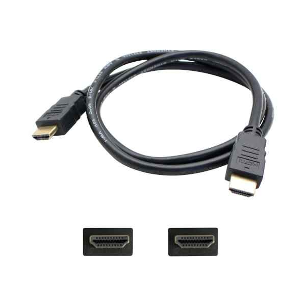 AddOn 5 Pack 10ft HDMI Cable - HDMI cable - HDMI male to HDMI male - 10 ft - black (pack of 5)