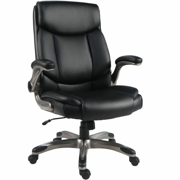Lorell Sera High-Back Manager Chair, Black, 63271