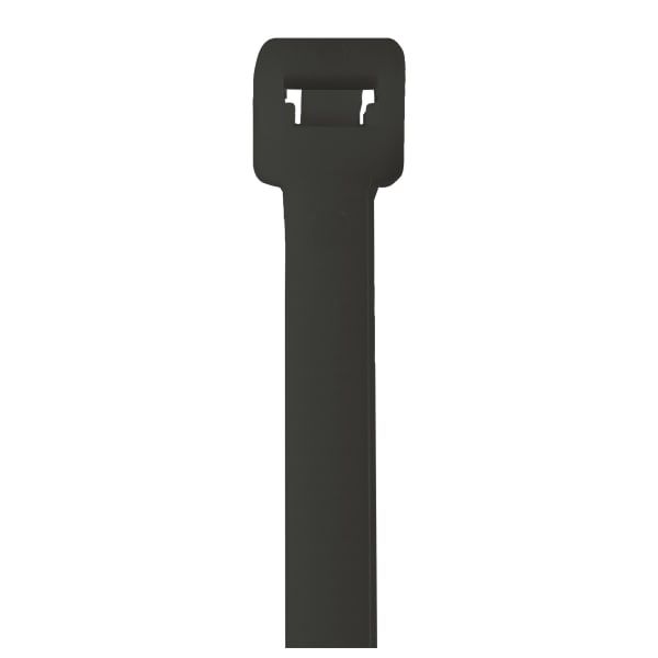 Partners Brand UV Cable Ties, 120 Lb, 21in, Black, Case Of 100