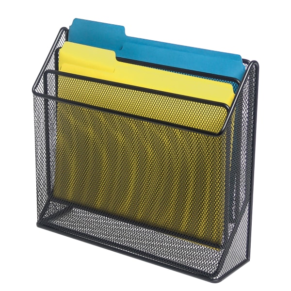 Office Depot Brand Mesh 3-Tier Desk Organizer, Black