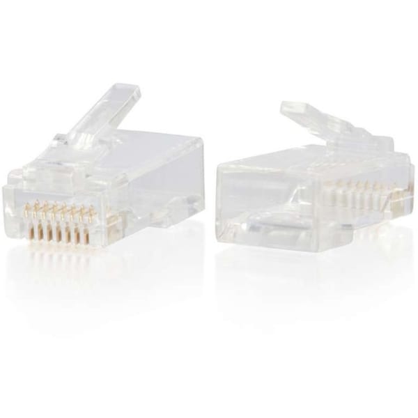 C2G RJ45 Cat6 Modular Plug - 1 Each - 1 x RJ-45 Network Male - Clear