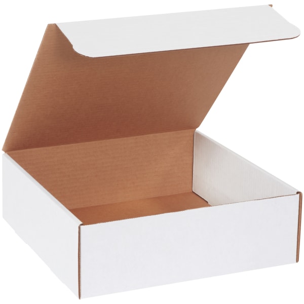 Partners Brand White Literature Mailers, 12in x 12in x 4in, Pack Of 50