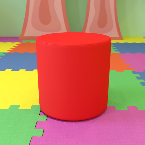 Flash Furniture Soft Seating Collaborative Circle, 18in, Red