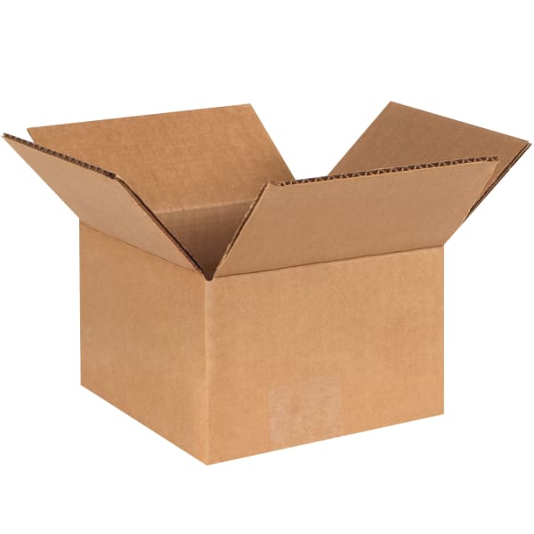 South Coast Paper Corrugated Cartons, 6in x 6in x 4in, Kraft, Pack Of 25