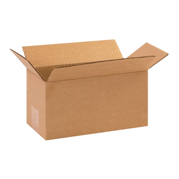 Partners Brand Long Corrugated Boxes, 10in x 5in x 5in, Kraft, Pack Of 25