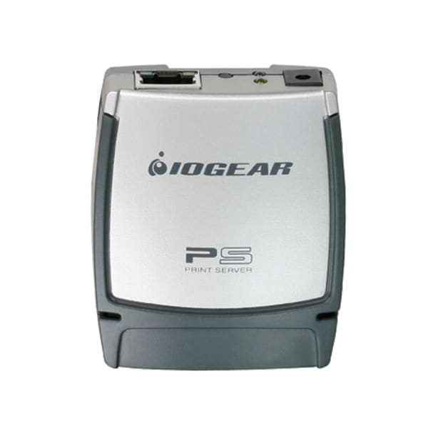 IOGEAR GPSU21 Print Server - 1 x 10/100Base-TX Network, 1 x USB 2.0 - 100Mbps