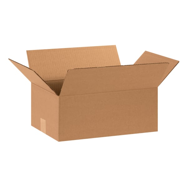 Partners Brand Corrugated Boxes, 15in x 10in x 6in, Kraft, Pack Of 25