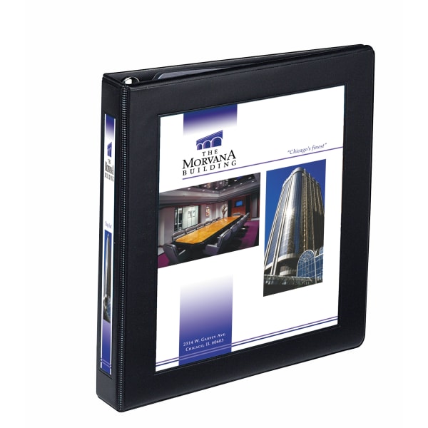 Avery Heavy-Duty Framed View 3-Ring Binder, 1in One Touch EZD Rings, Black, 1 Binder
