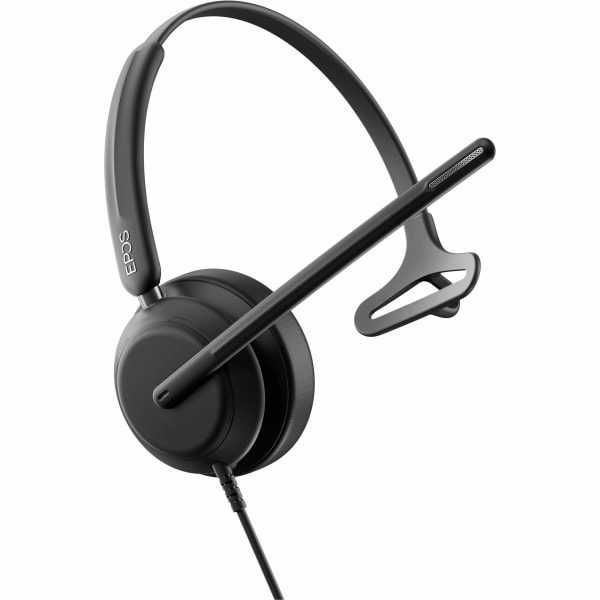 EPOS Mono Headset, USB-C, MS Teams - Microsoft Teams Certification - Mono - USB Type A, USB Type C - Wired - 20 Hz to 20 kHz - Over-the-head, On-ear - Monaural - Supra-aural - 5.91 ft Cable - MEMS Technology Microphone - Noise Canceling - Black