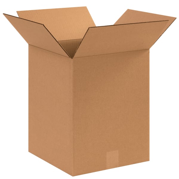 Partners Brand Corrugated Boxes, 12in x 12in x 15in, Kraft, Pack Of 25
