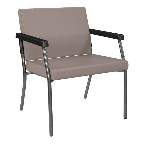 Office Star Worksmart Bariatric Big & Tall Guest Chair, Stratus/Gunmetal Gray