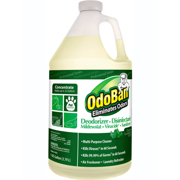 OdoBan Professional Series Odor Eliminator Disinfectant Concentrate, Eucalyptus Scent, 1 Gallon Bottle