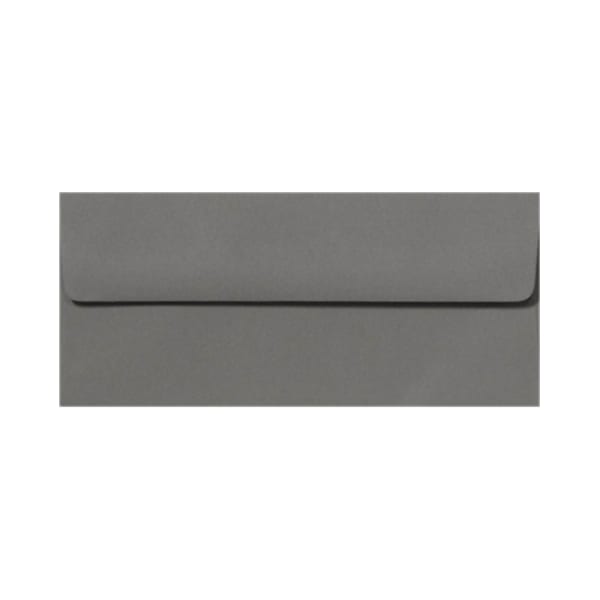 LUX #10 Envelopes, Peel & Press Closure, Smoke Gray, Pack Of 250