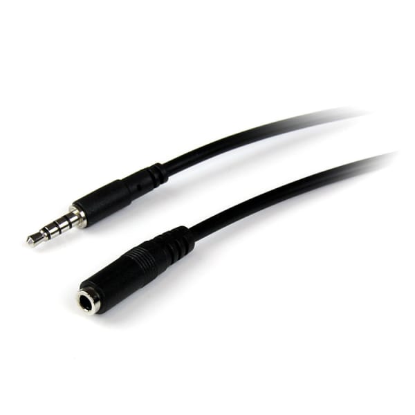StarTech.com 3.5mm 4 Position TRRS Headset Extension Cable, 6ft