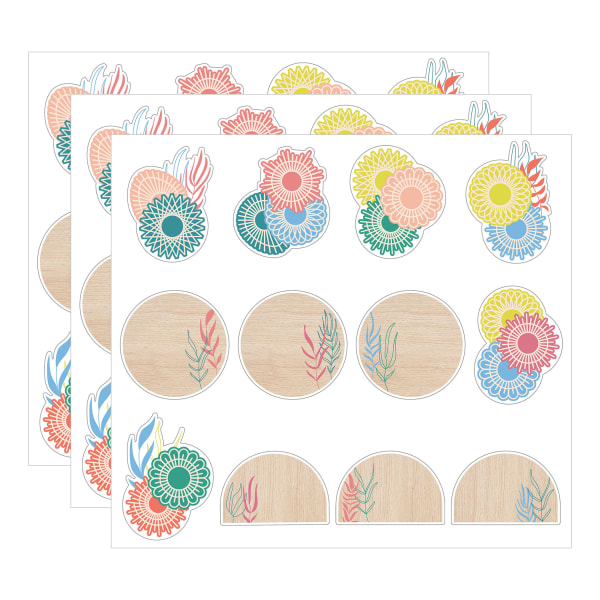 Carson Dellosa Education Cut-Outs, True To You Boho Accents, 36 Cut-Outs Per Pack, Bundle Of 3 Packs