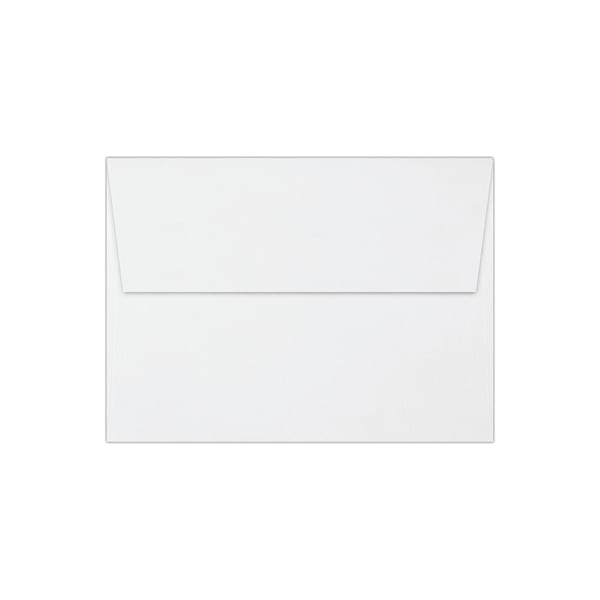LUX Invitation Envelopes, A7, Peel & Stick Closure, White, Pack Of 1,000